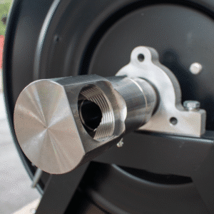 Closeup of the Access Truck Parts Hose Reel Swivel